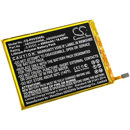 Replacement For Philips Ab5000awml Battery